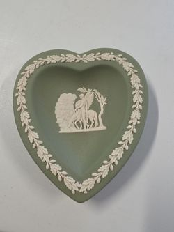Wedgwood Jasperware heart shaped.