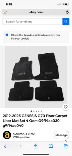 GENESIS G70 FLOOR MATS