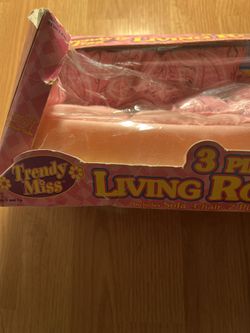 TRENDY MISS 3 PIECE LIVING ROOM - SET SEALED UNOPENED VINTAGE