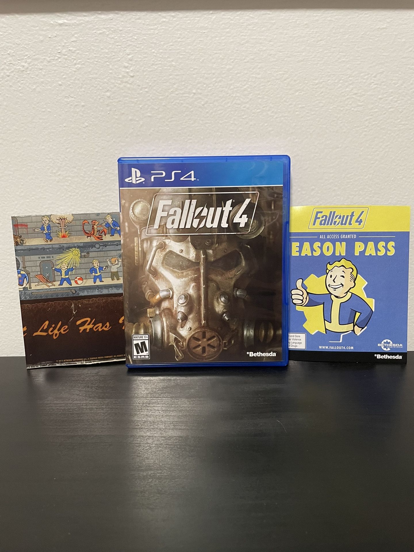 Fallout 4 PS4 Sony PlayStation CIB w/ Poster + Manual Video Game Bethesda 2015
