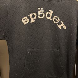 spider hoodie rinestone