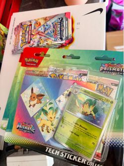 Prismatic evolutions tech sticker pack