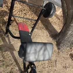 “Weider” Bench Press With Bar/Weights