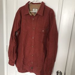 Legendary Whitetails Red Flannel Corduroy Button Up 100% Cotton