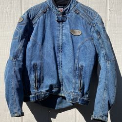 Cortech DSX Rider Motorcycle Jacket Denim Armored Pads + Liner XL 46