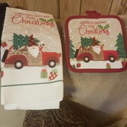 Dish Towel And Potholder 