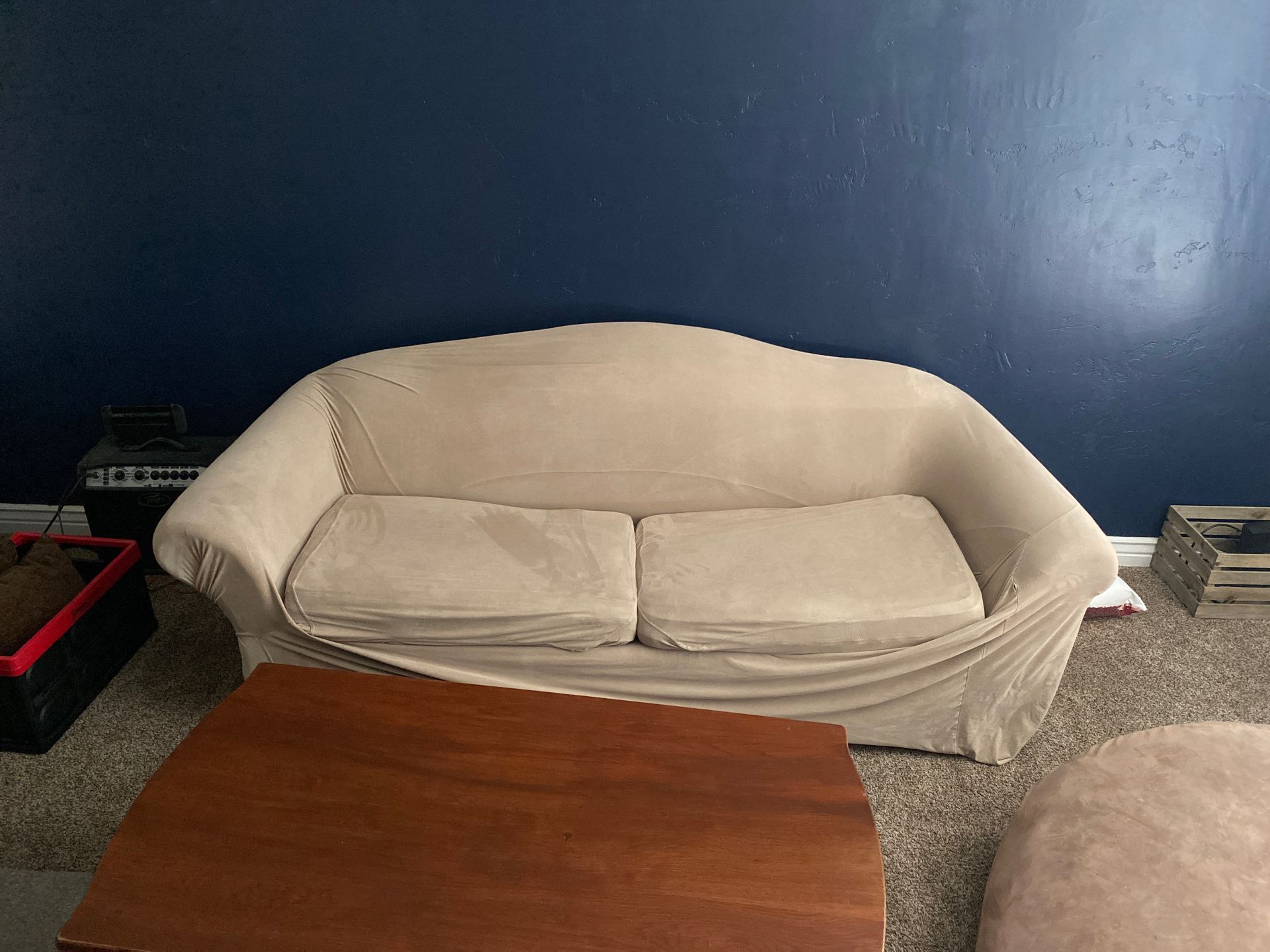 Couch with pullout bed