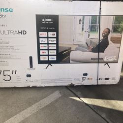 75” Inch Hisense Smart 4K 