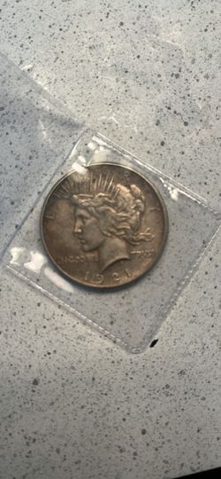 1921 High Relief Peace Dollar