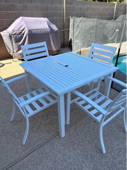 Patio table and chairs