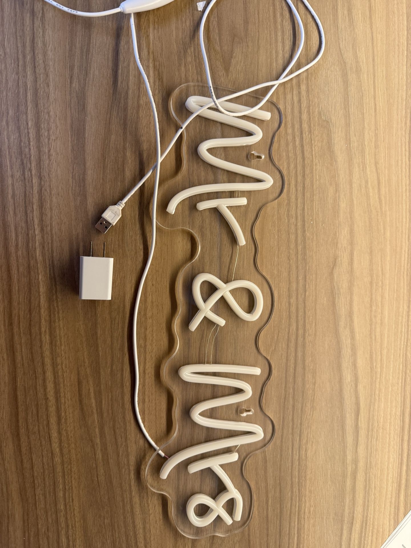 wedding mrs and mr led sign