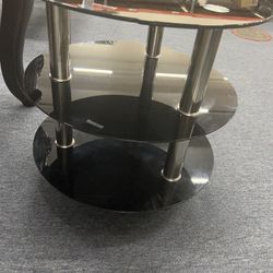Black Glass Coffee Table 