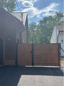 Steel&wood gate  custom made