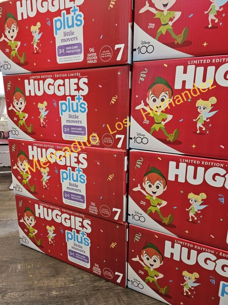 Huggies Size 7 Little Movers 104 Pañales Diapers❗️Nuevos Firm Price