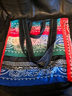 Patchwork Bandana Print Tote Bag