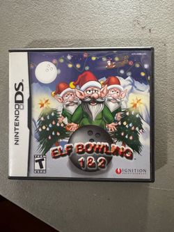 CASE & MANUAL ONLY! Nintendo DS Elf Bowling 1 & 2