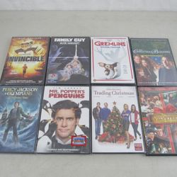 Lot Of 8 Family Movie Night DVD's Comedy-Drama-Misc.-New & Sealed
