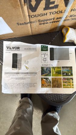 Welded Wire Fence - Vevor 48 Inch x 50 Foot 16 Gauge - New