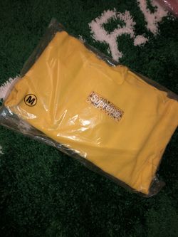 Supreme FW19 yellow bandana box logo hoodie