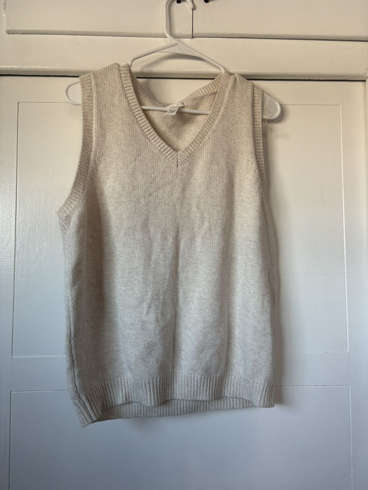 Cream Sweater Vest