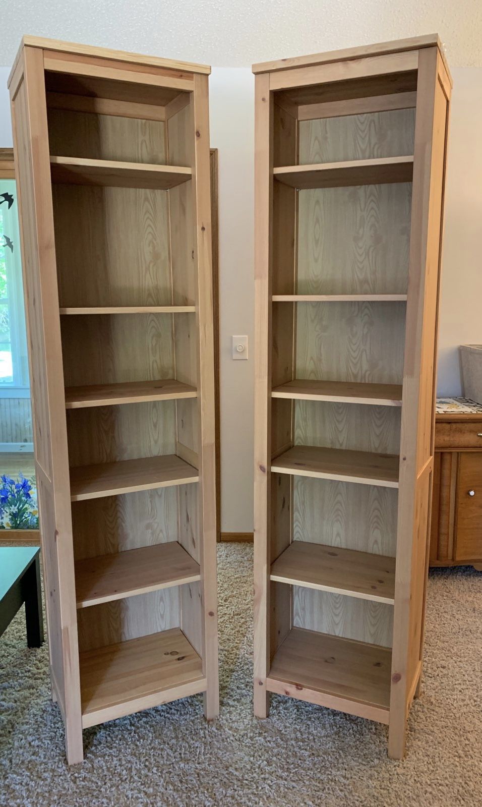 IKEA PINE BOOK SHELVES (2) for Sale in Plymouth, MN OfferUp