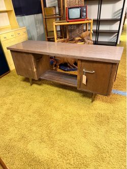Vintage Record Cabinet Credenza - Mid Century Modern