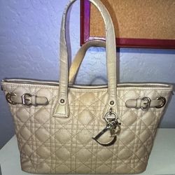 Authentic Christian Dior Panera Cannage Tote