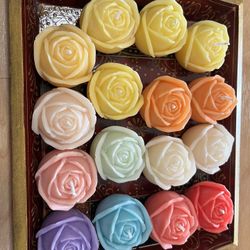 Rose Candles Handmade new