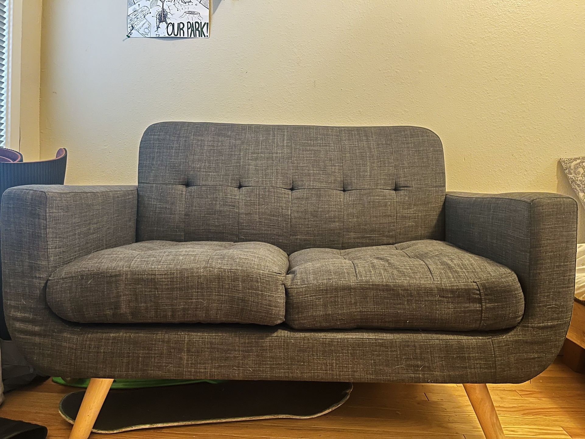 Gray Loveseat