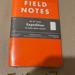Field Notes Notebook DDC EXPEDITION FNC-17 RARE 3 Pack 2012 Sealed - Brand New