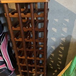Hardwood Wine Rack 