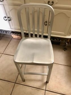 Metal High Chair And Cushion