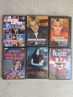 Lot of Music DVDs - Blink 182 Aaron Carter Avril Lavigne Beatles