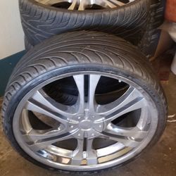 4 llantas semi nuevas