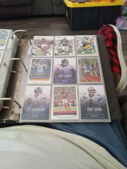 36 Pages Of Old Football Cards Pages Front And Back Cards Some Local Pickup Only 