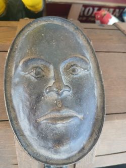 Bronze Face Sculpture