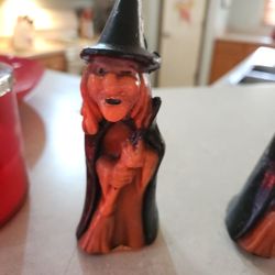 Vintage Halloween Collectiable Witch Gurley Candle's 17.00 A Peice