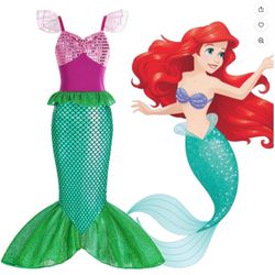 $12 Size 10/12 Little Mermaid Kids Cutume