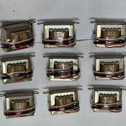 Lot of Nine NEW AC  Transformer 110 X 15v (+-1v) 0.5 A (Max 1A)