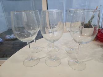 6 Piece 16floz  Stemmed Wine Glass Set, Great for Parties, Holidays, Thanksgiving, Christmas