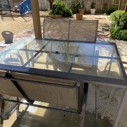 Patio table and chairs
