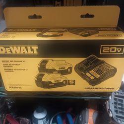 DeWalt 20v Battery and Charger Kit