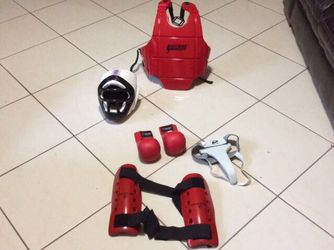 Complete karate fight armor