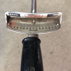 Vintage craftsman half inch drive torque wrench