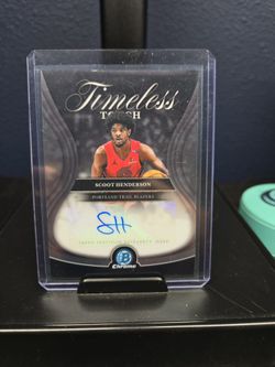 Scoot henderson chrome Autograph