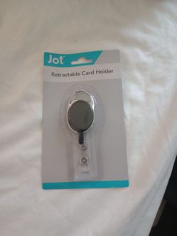 Retractable card holder ID badge