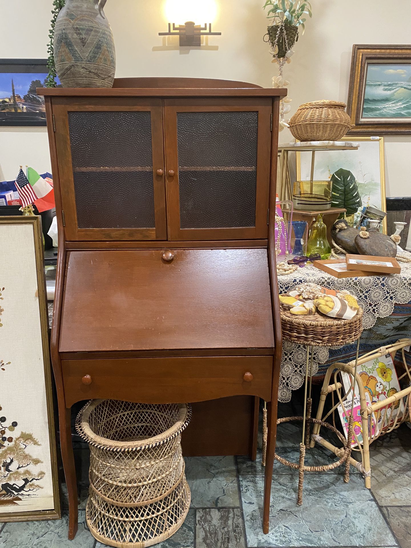 Secretary Desk  & Hutch Vintage Antique 