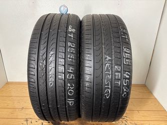 2 tires 255 45 20 Pirelli scorpion verde as Run flat high tread
