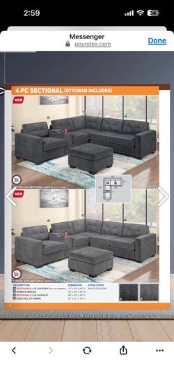 Sectional sofa set