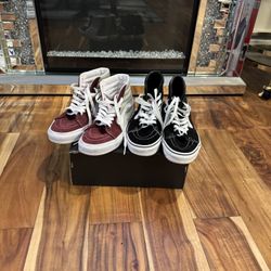 Two Pair Vans Size 7